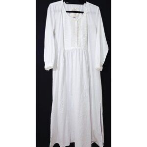 Victorias Secret Country Romantic Cottagecore Cotton Prairie Nightgown SMALL
